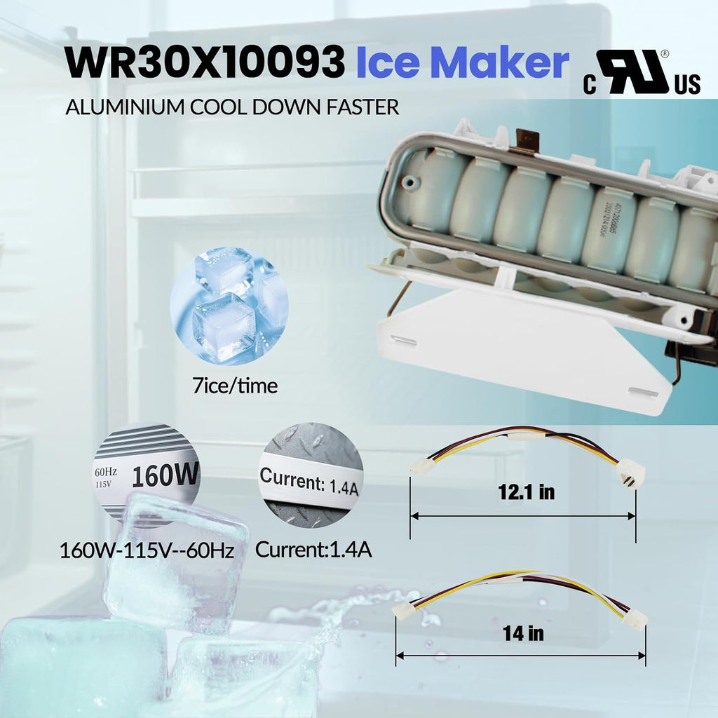 WR30X10093 WR30X10061 Ice Maker Kit for GE Hotpoint Refrigerators