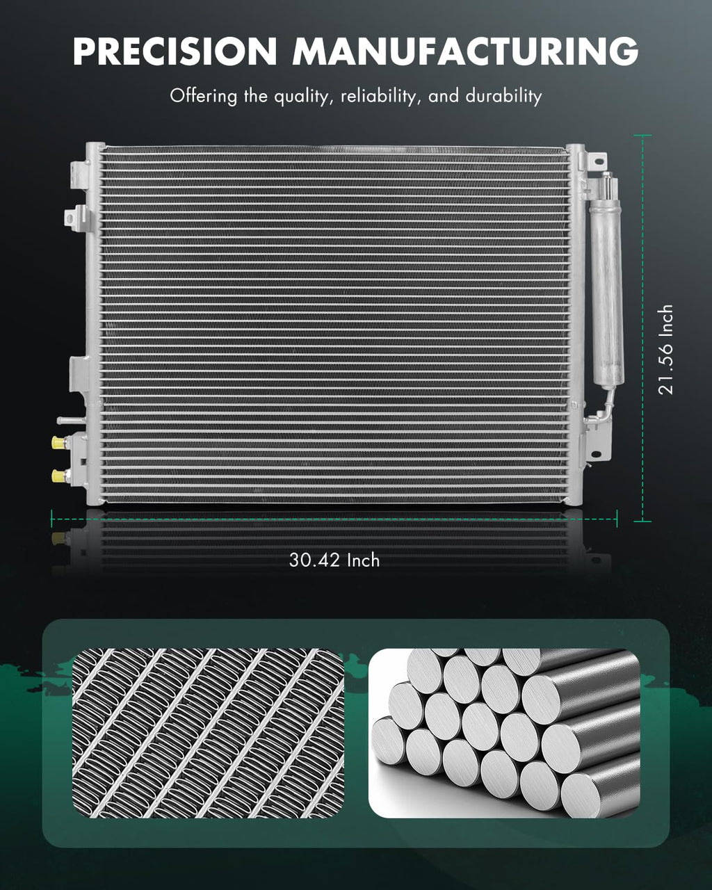 SCITOO Air Conditioning Condenser compatible with Chrysler Dodge 300