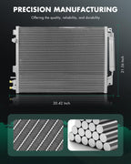 SCITOO Air Conditioning Condenser compatible with Chrysler Dodge 300