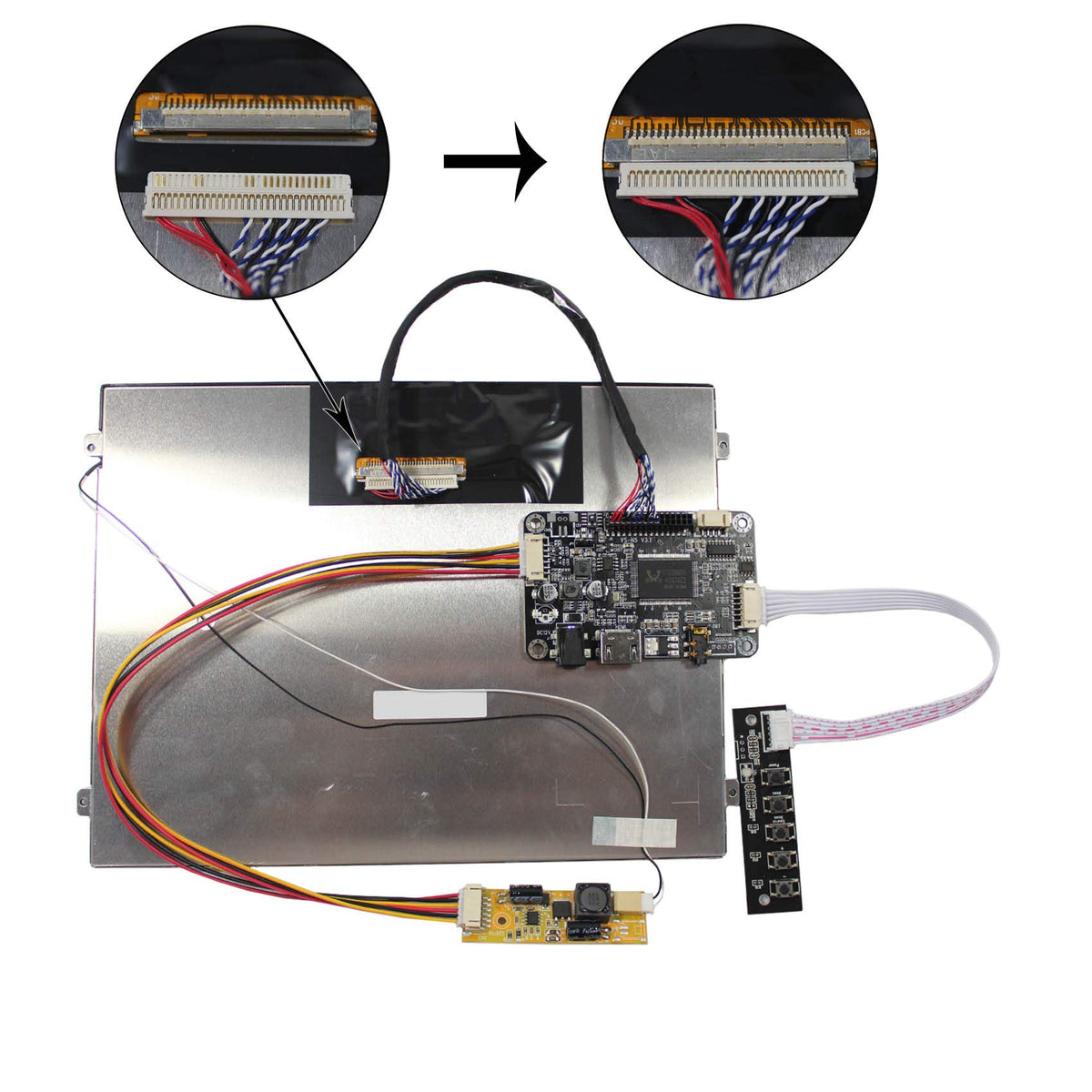VSDISPLAY 10.4" 1024X768 IPS LCD Display with H/D Controller Board
