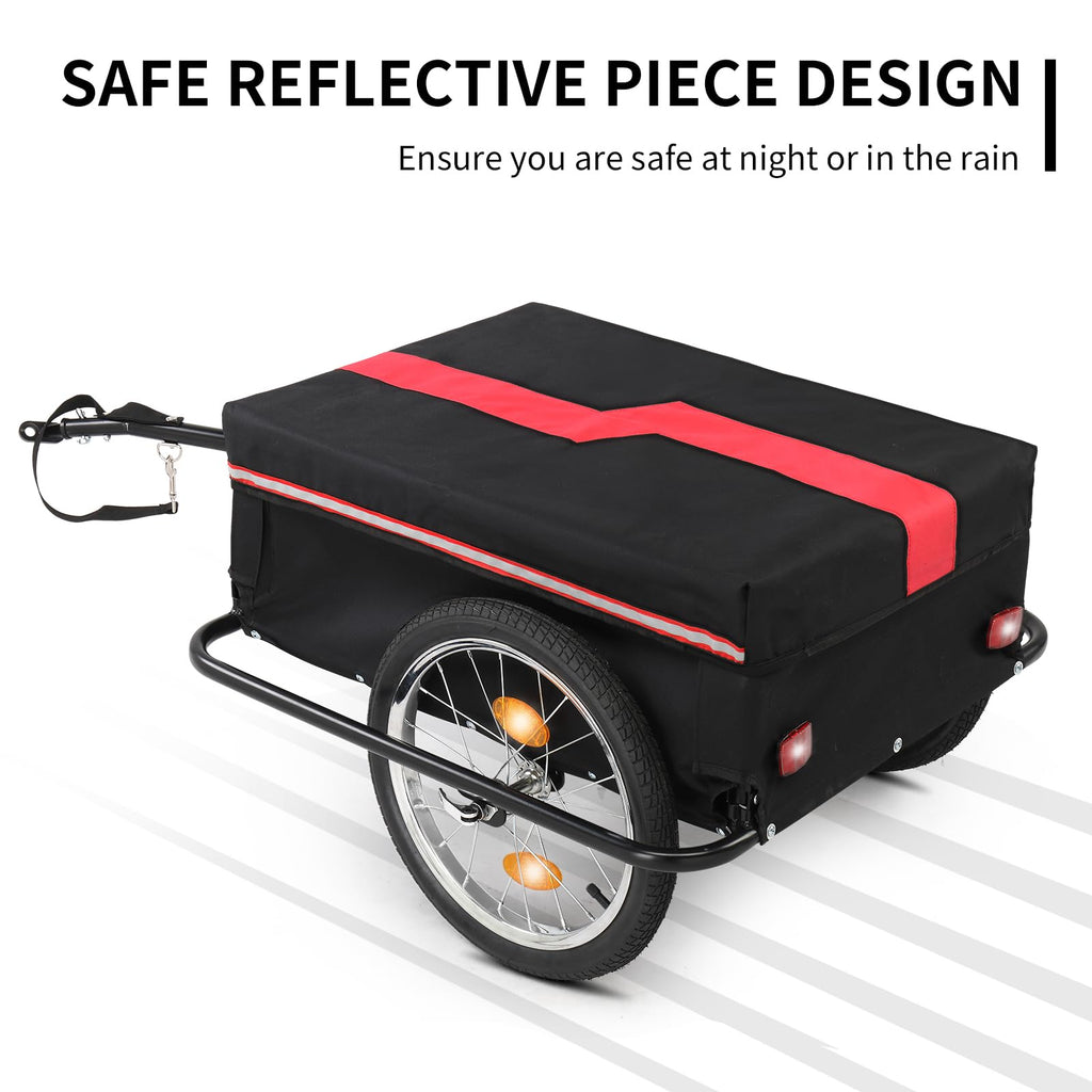 Foldable Bike Trailer with Detached Cover