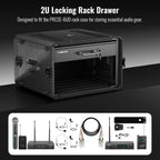 Phenyx Pro 2U Locking Rack Drawer for 19-Inch Rack PRDWR-2U