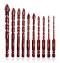 FEWELL Masonry Drill Bits 10 Pcs, Concrete Drill Bit Set Size 1/8" to 1/2"