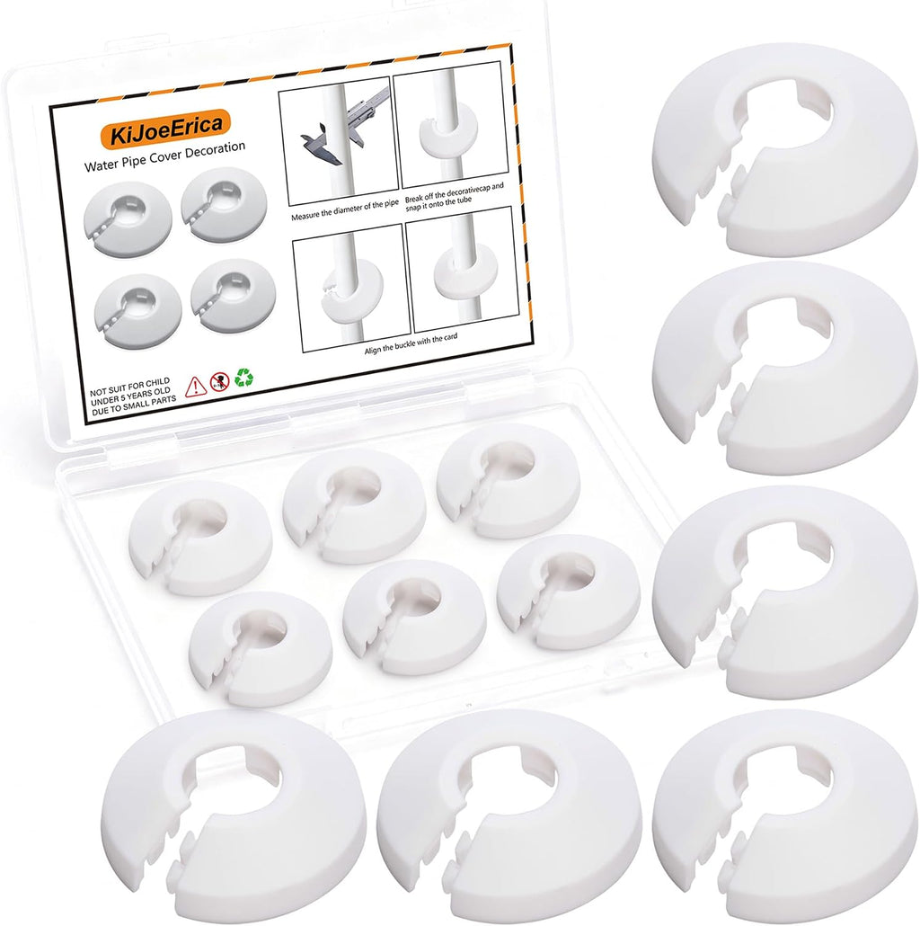 Fit 1/2 Inch Flange Water Pipe Cover Decoration 16mm Plastic PP escutcheon