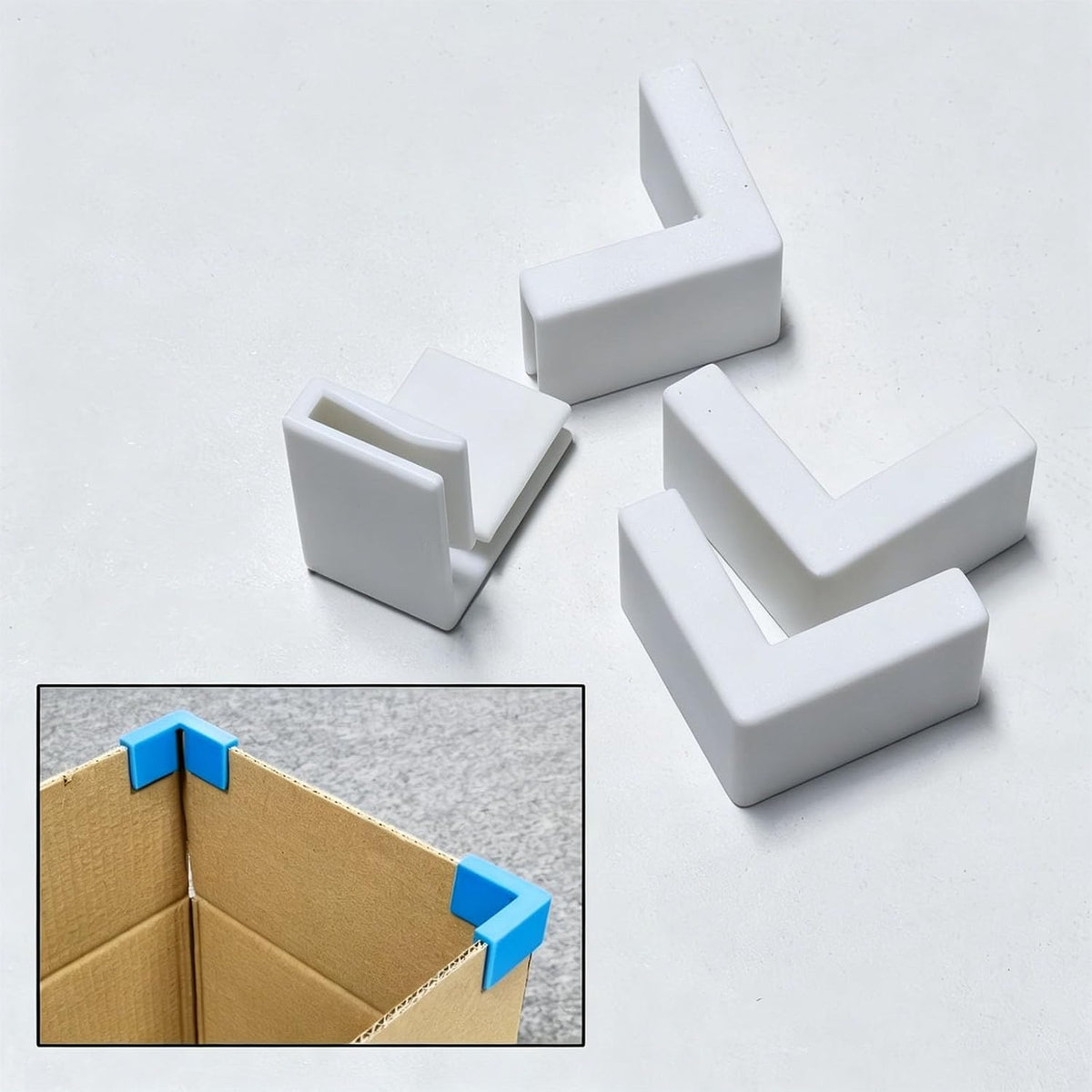 Right Angles Clip Cardboard Box Edges Supports for Transforming Regular Boxes Sturdy Organized Storage for Moving