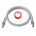 TSWGTG 1/4" x 40" Stainless Air Compressor Jumper Hose with NPT Adapters