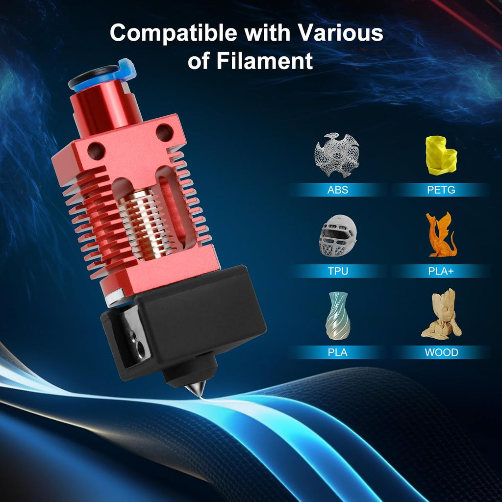 Ender 3 Hotend All Metal Ceramic Heating Core Hotend Upgrade High Flow High Temperature Support 300℃High Temperature