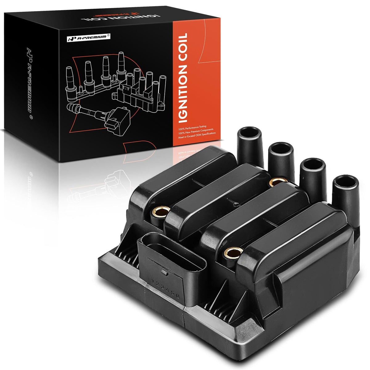 A-Premium Engine Ignition Coil Pack Compatible with Volkswagen