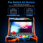 Retro Arcade Stick for Switch/OLED/Switch 2 Console with Screenshot Button | Switch Arcade Machine with Turbo Button