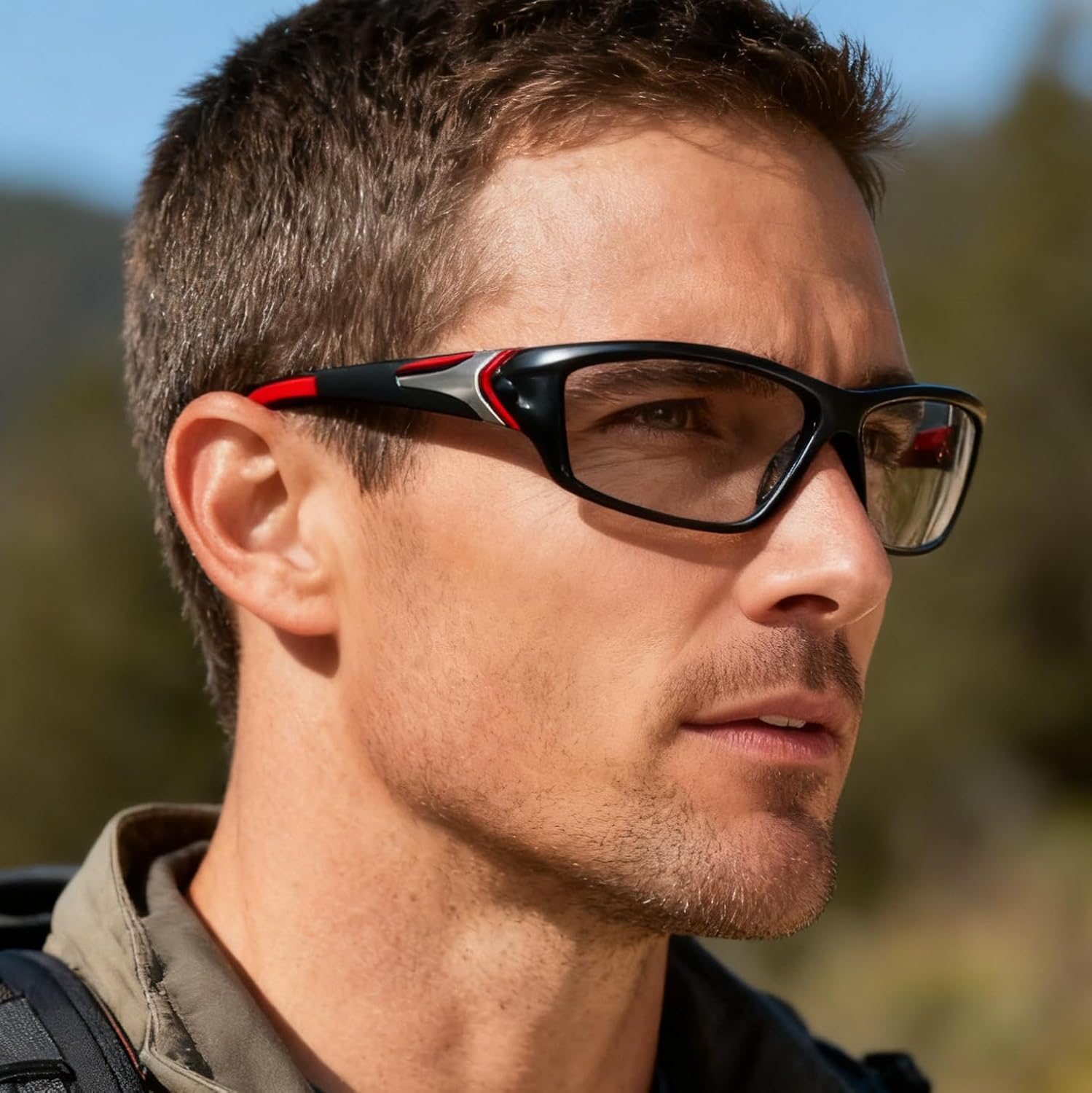 Full lens Readers Wrap Around Sport Magnifying Safety Reading Glasses photochromic Goggles with Readers for Men