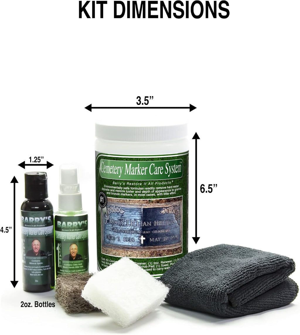 Cemetery Marker Care System | The Internet Sensation that cleans and restores Cemetery Markers! Removes hard water
