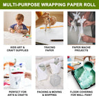 36" x 1,200"(100') White Kraft Paper Roll Banner Paper Craft Paper