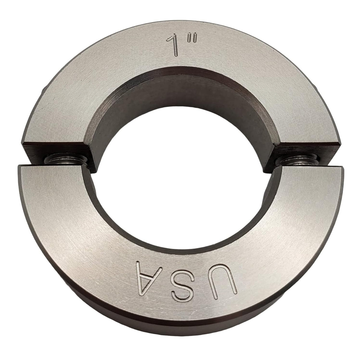 1.00" Bore Diameter - Clamping Two Piece Shaft Collar - 303 Stainless Steel (1 Pack)
