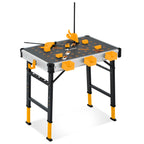 Portable Workbench 1000Lbs Capacity 2026 Upgraded Adjustable 5 Level Height Heavy Duty Folding Work Table with 2