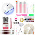 2026 Upgrad 116 PCS Portable Electric Nail Drill with 120W UV LED Nail Lamp Set,Gel Light Drill Kit,Acrylic Nails Gel