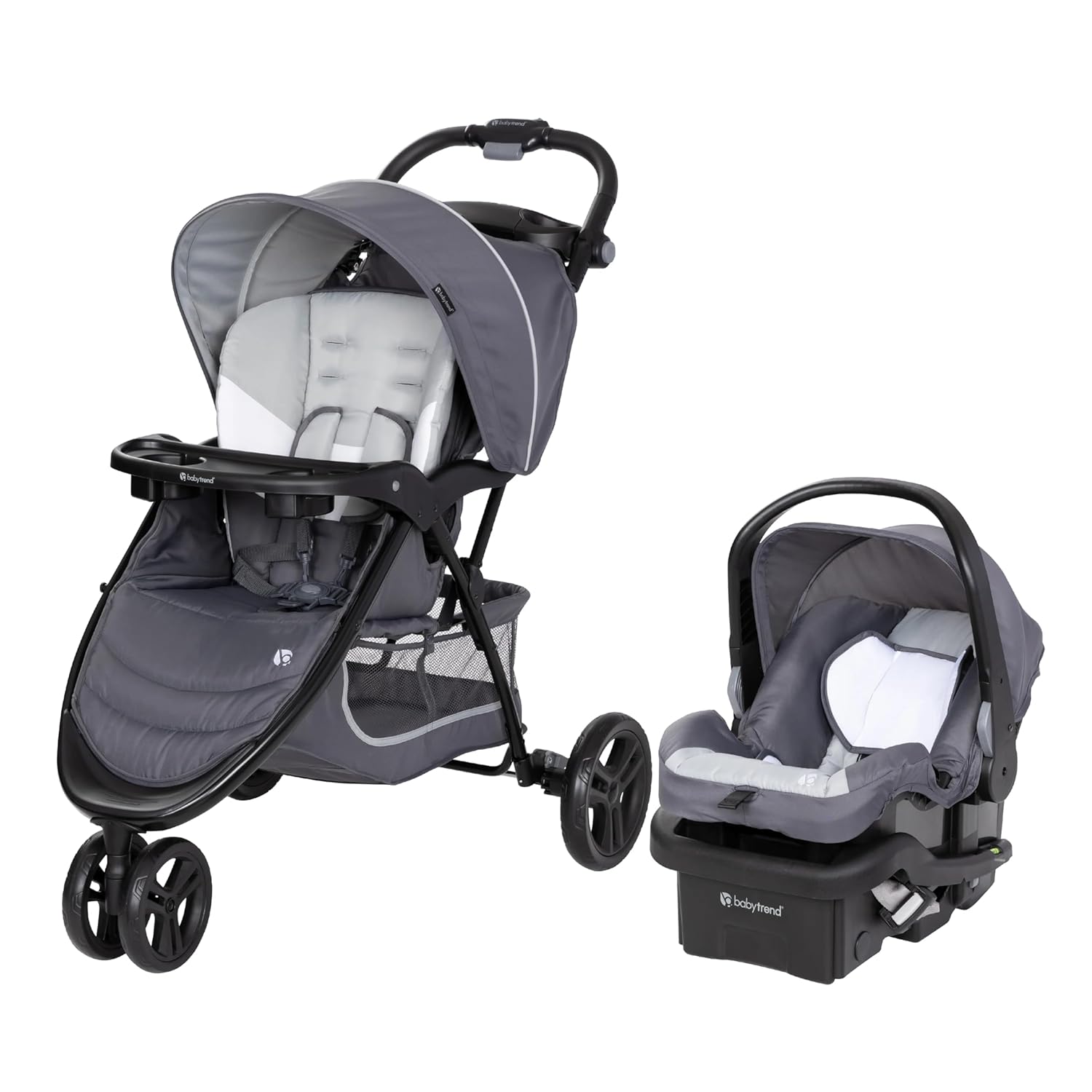 Stroller and EZ-Lift Infant Car Seat, EZ Ride Travel System, Dash Grey