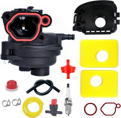 Carburetor for Bolens 21" 140cc Lawn Mower Fits Models 11A-B0BL765 11A-020W765 Compatible with B&S 300E 450E 500E 550EX seires Engines Replacement Parts with Air Filter & Cover