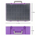 Miniature Storage Figure Case, Purple, 108 Slot