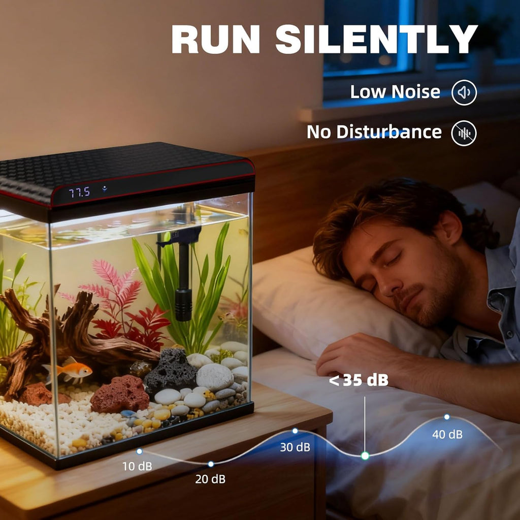 10 Gallon Glass Fish Tank, Aquarium Starter Kit, Kid Gift Ideas