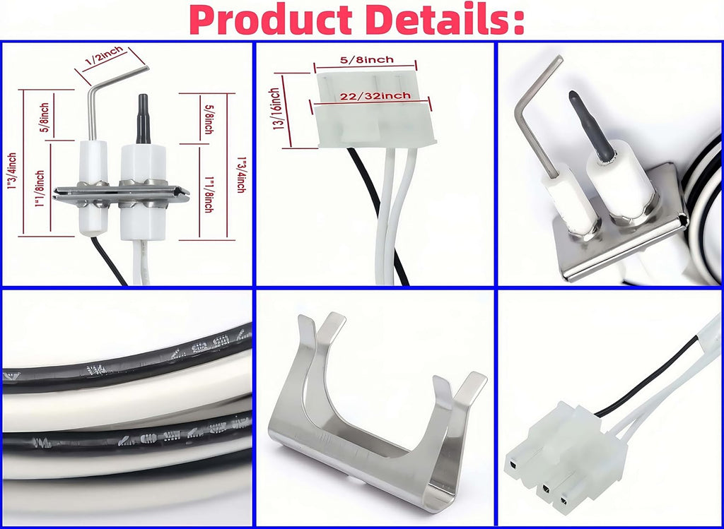 BGD Q3400A1024 24V Igniter Flame Rod for Honeywell SmartValve Systems