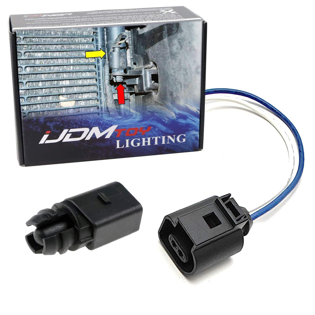 iJDMTOY Ambient Air Temperature Sensor w/Adapter Harness for Audi/VW