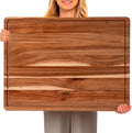 24 x 18 In Acacia Cutting Boardfor Kitchen, XXL Extra Large Charcuterie Cheese Platter Serving Tray, Food Prep and