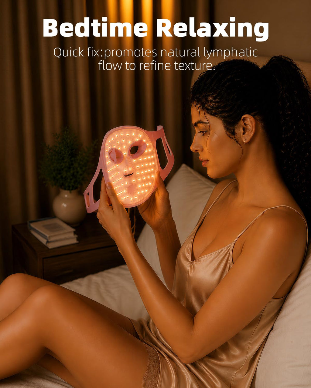 FDA Approved Red Light Therapy for Face 4 Modes Cordless Face Mask