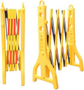 Expandable Mobile Barricade Expandable Plastic Safety Barrier | Foldable Traffic Fence Flexible Crowd Control