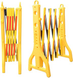 Expandable Mobile Barricade Expandable Plastic Safety Barrier | Foldable Traffic Fence Flexible Crowd Control