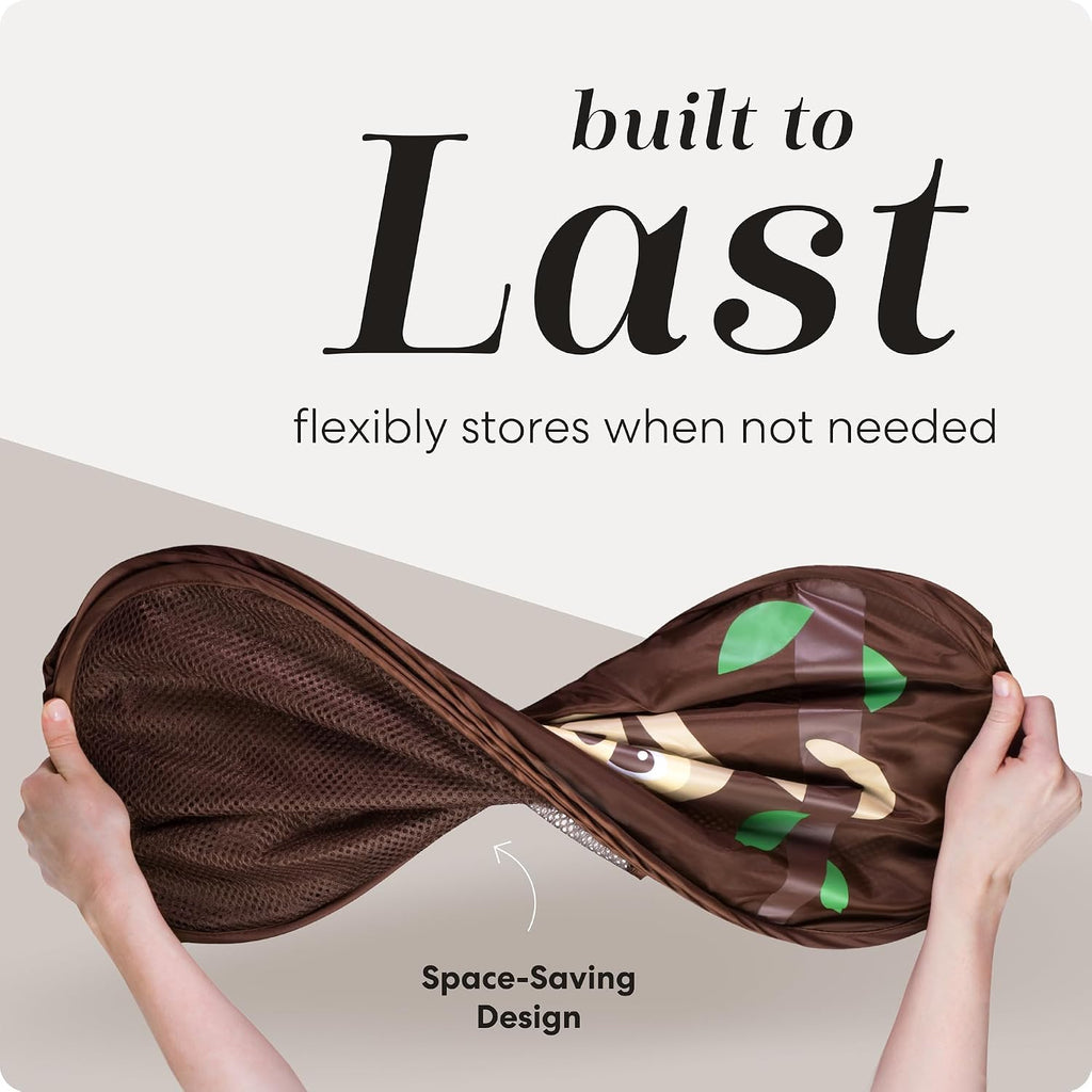 Collapsible Mesh Pop Up Laundry Hamper with Side Pocket – Breathable, Space-Saving, Foldable Basket for Clothes