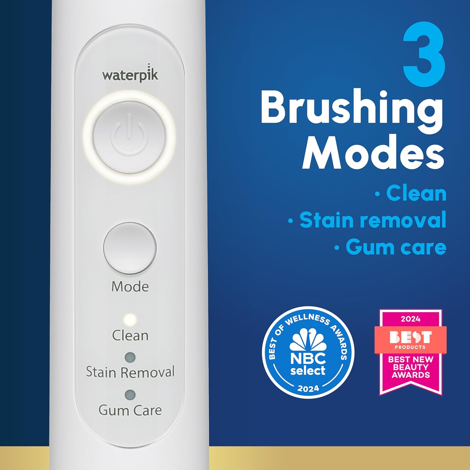 Sensonic Complete Care Water Flosser and Rechargeable Electric Toothbrush Combo Set for Teeth Cleaning and Flossing