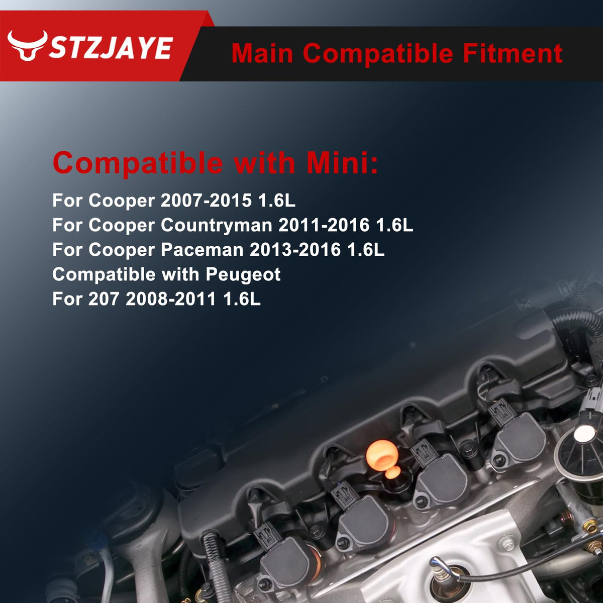 STZJAYE UF598 Ignition Coils Spark Plug Compatible with Mini Cooper 11-16