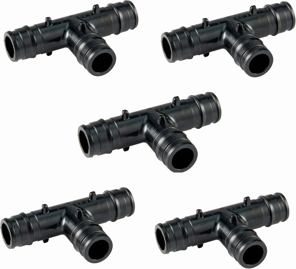 5Pcs EFIELD 1"Poly PPSU Pex-A Expansion Tee Fitting(PPSU1960017-5)