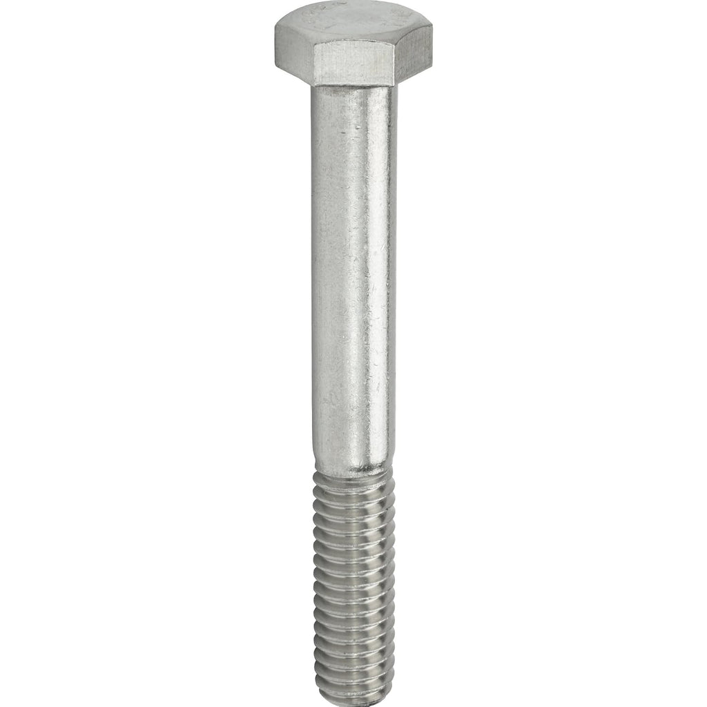 1/2-13 x 4-1/2" Hex Head Cap Screw Bolts, External Hex Drive, Stainless Steel 304, Partially Threaded, Stainless Steel, Quantity 5 By Fastenere