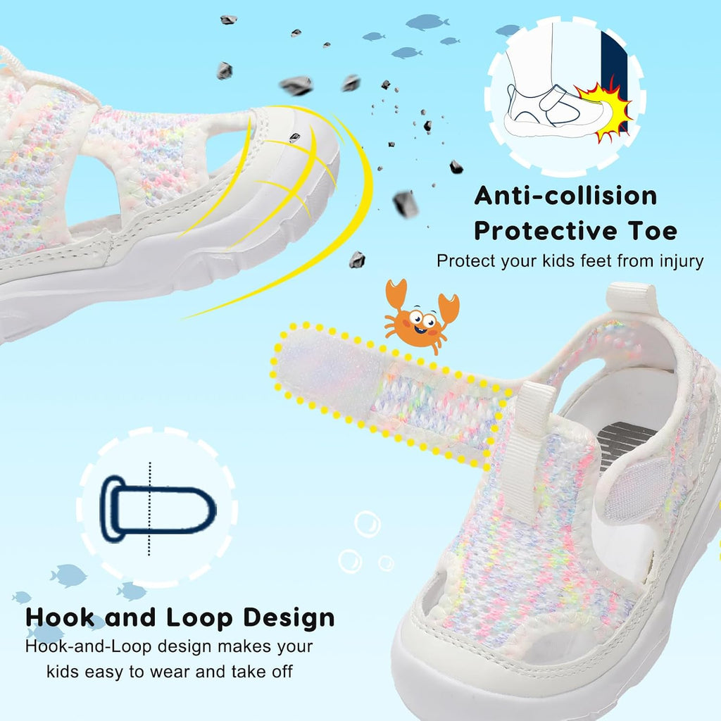Kids Water Shoes Boys Girls Barefoot Aqua Socks for Swim Surf Pool Beach Sport Lightweight Breathable Sandal Athletic