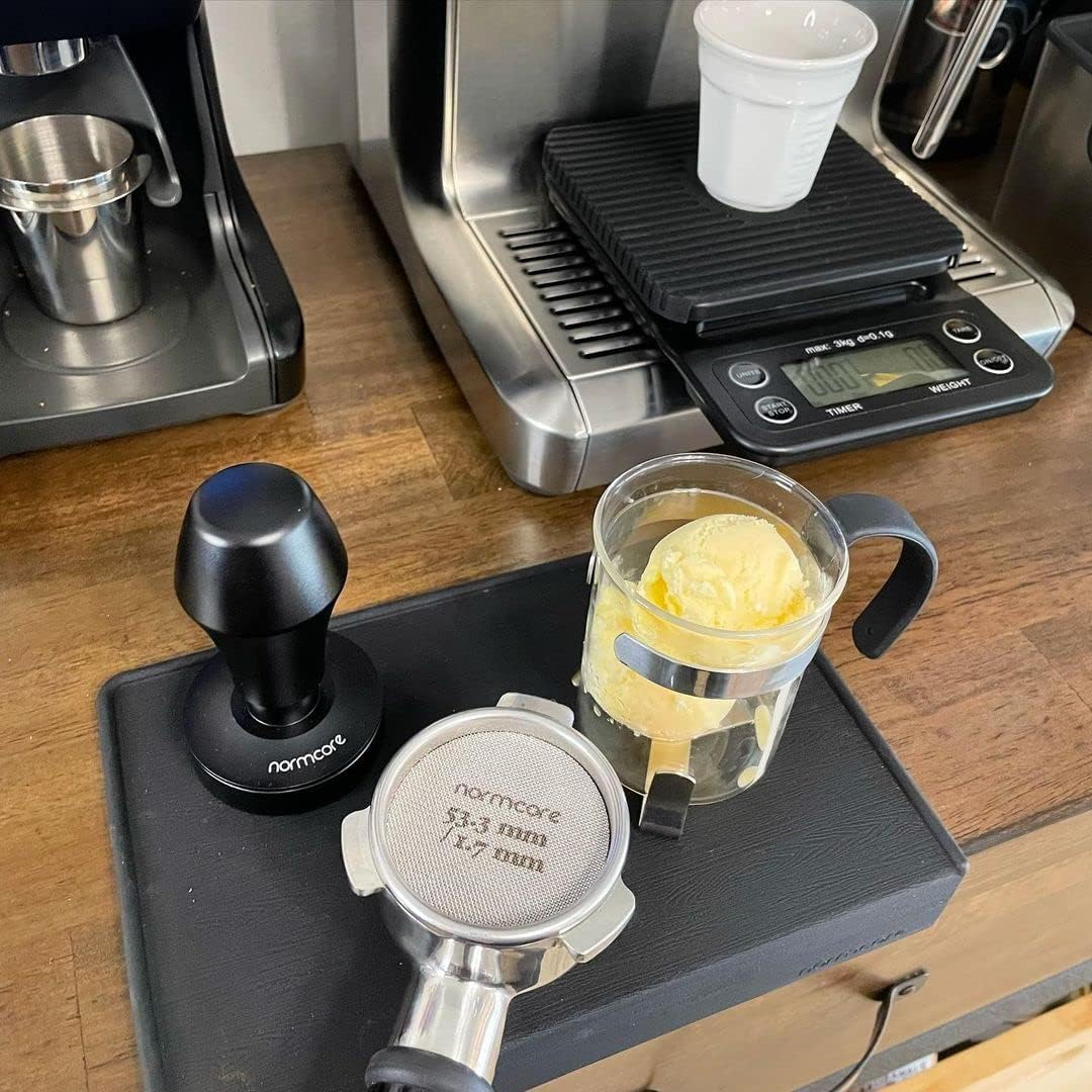 V4 Coffee Tamper 53.3mm - Spring-Loaded Tamper - Barista Espresso Tamper with 15lb / 25lb / 30lbs Replacement Springs