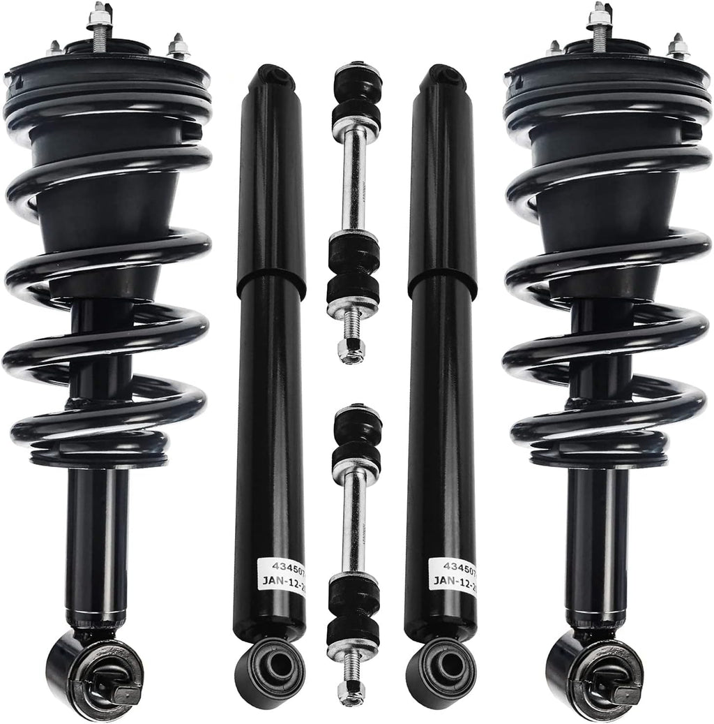 Detroit Axle - 6pc Struts Shocks Kit for 2014-2018 Chevy Silverado 1500