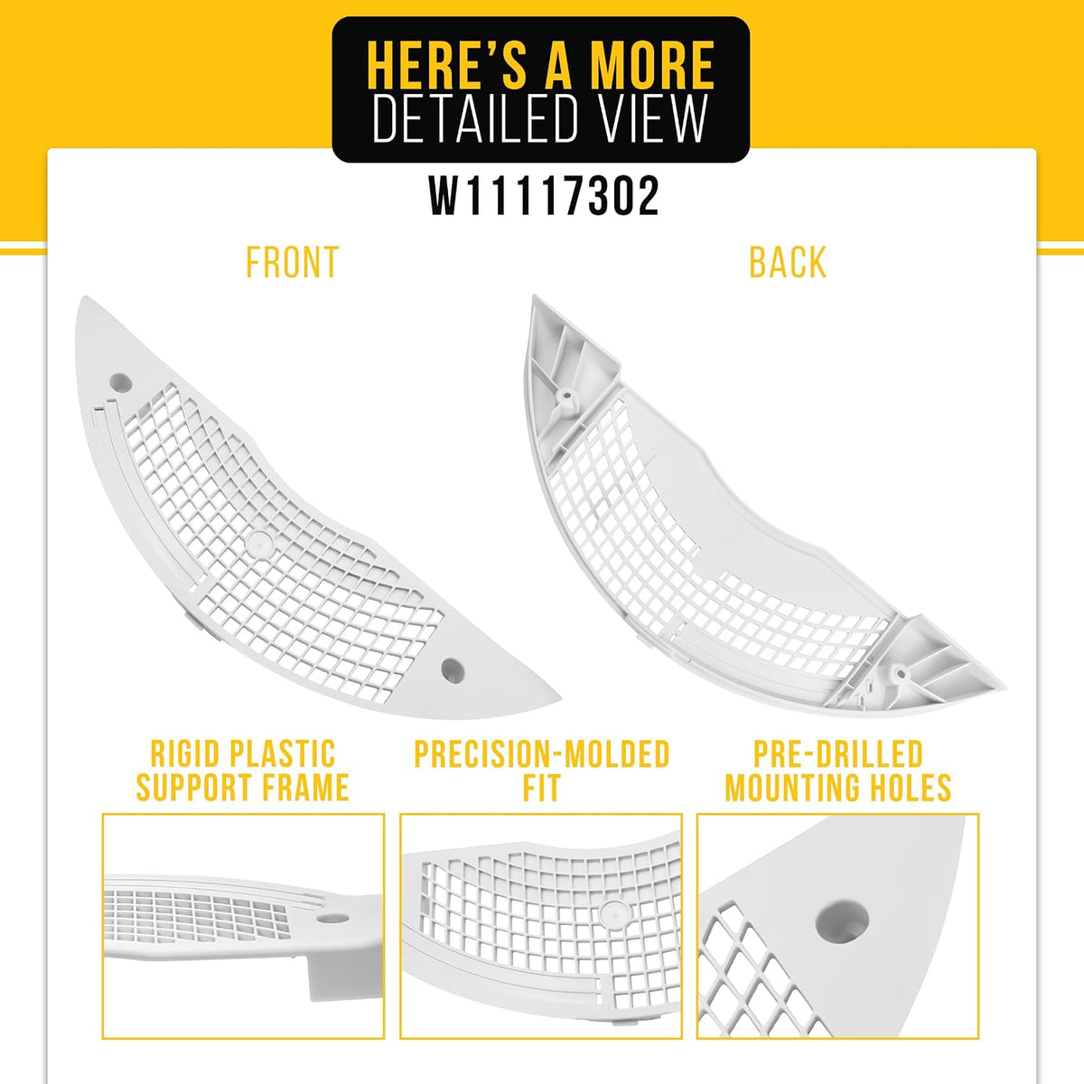 Dryer Lint Filter Cover for Whirlpool WED7600XW0