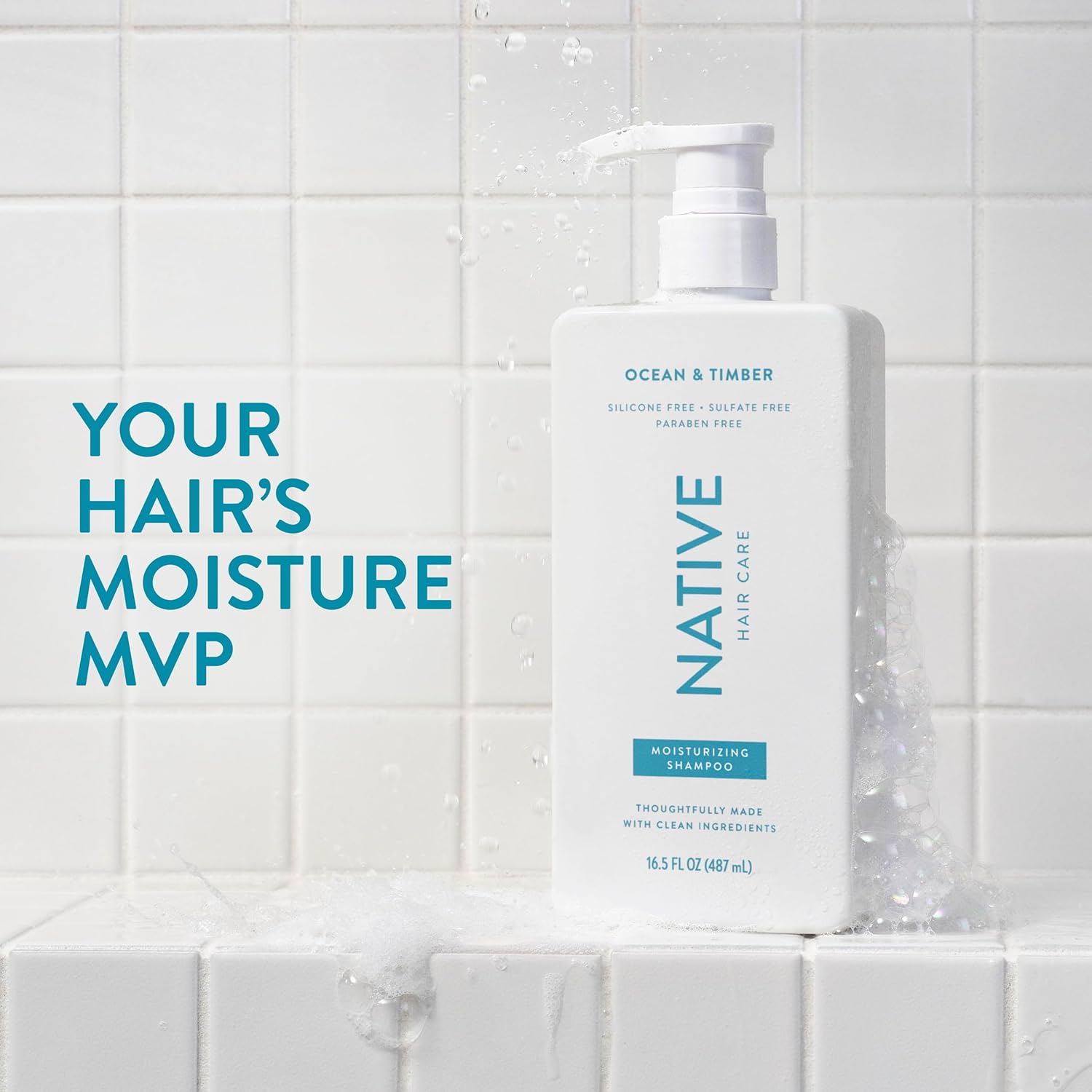 Ocean & Timber Shampoo and Conditioner Contain Naturally Derived Ingredients | All Hair Types, Color & Treated, Fine
