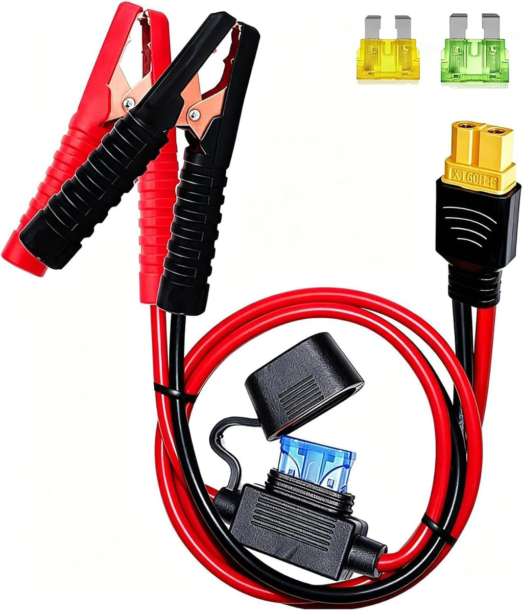 10AWG Alligator Clips,XT60 Quick Release Adapter to Alligator Clips.