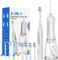 Sonic Electric Toothbrush and Water Flosser Combo, Rechargeable 2000mAh Toothbrush and 2500mAh Oral Irrigator with