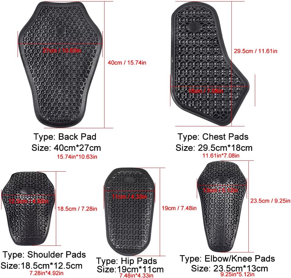 CE Level 1 Approved Motorcycle Back Protector, Black, Adult, Universal Motorbike Back Pads, Soft Motorcycle Jacket