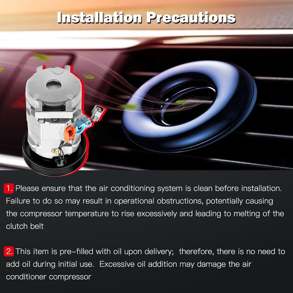 cciyu Air Conditioning Compressor for Honda Odyssey Pilot Ridgeline