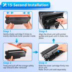 TN660 Toner DR630 Drum Compatible with Brother HL-L2300D HL-L2340DW, 3 Pack