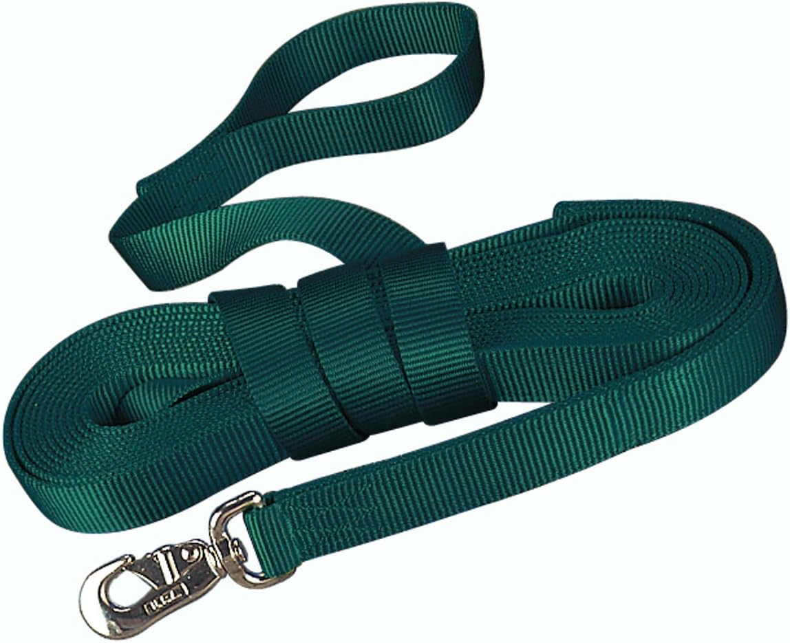 26 ft Nylon Horse Longe Line, Dark Green
