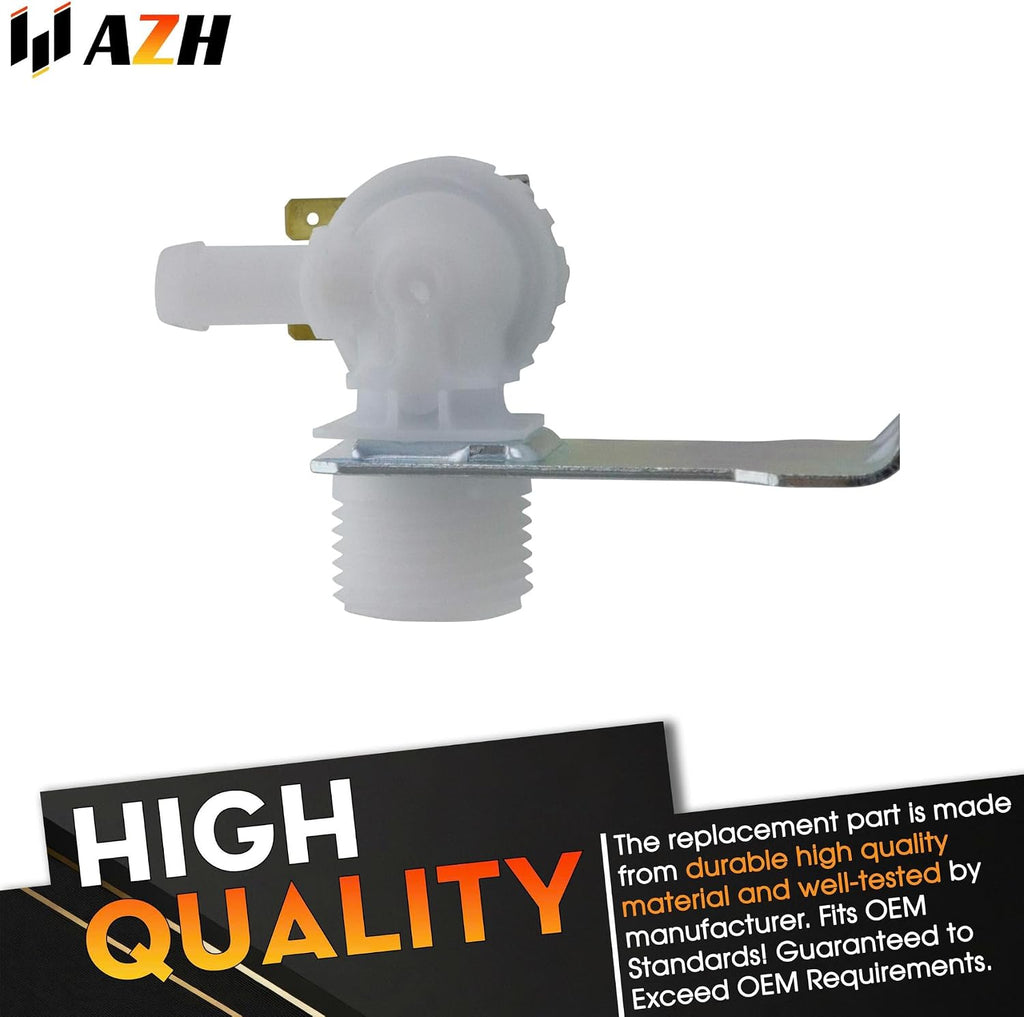 Water Inlet Valve Replacement For Frigidaire FFID2423RS2A FFID2423RS3B FFID2423RS4B FFID2426TB0A FFID2426TD0A FFID2426TD1A FFID2426TD2A FFID2426TS0A FFID2426TS1A FFID2426TS2A FFID2426TW0A Dishwasher
