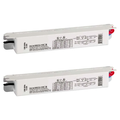 T5 Electronic Fluorescent Ballast, 1 Lamp, 120V, 2 Pack