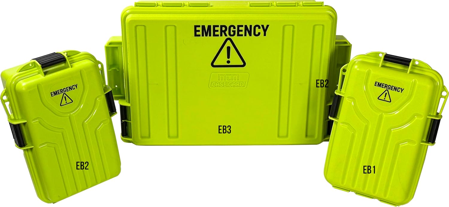 Emergency Box Storage Case for Emergency Kits, First Aid, Survival Gear, Tools & Home Supplies, Emergency Essentials