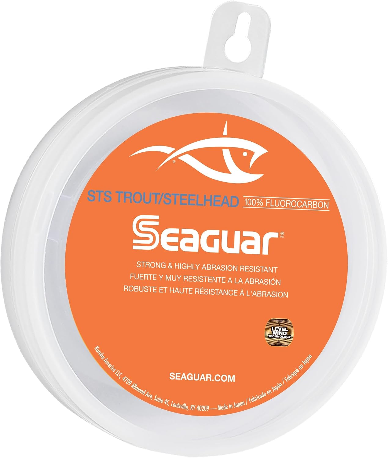 STS Trout/Steelhead Freshwater 100% Fluorocarbon Fishing Line Leader, Multiple Sizes