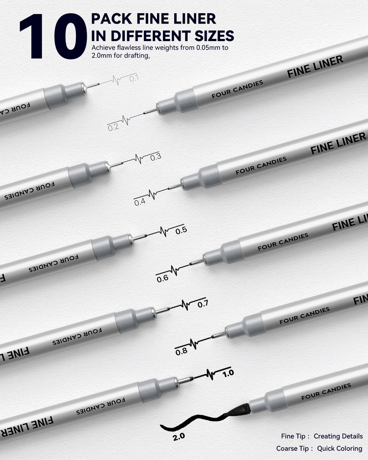 73PCS Advanced Art Supplies Drawing Kit with Fineliner Pens, Mechanical Pencils, 3-Color Sketchbook, Charcoal